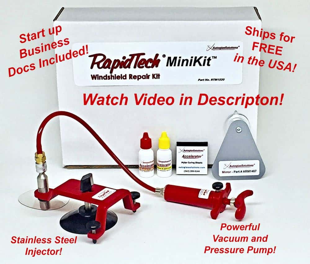 RapidTech MiniKit Windshield Repair Kit – Autoglass Tools Online